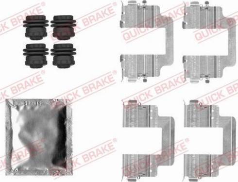 OJD Quick Brake 109-1822 - Комплектующие для колодок дискового тормоза autospares.lv