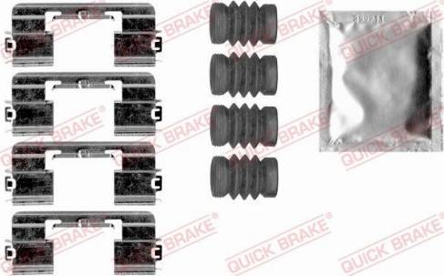 OJD Quick Brake 109-1875 - Комплектующие для колодок дискового тормоза autospares.lv