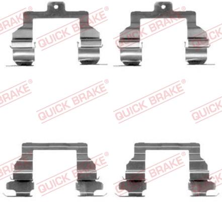 OJD Quick Brake 1091291 - Комплектующие для колодок дискового тормоза autospares.lv