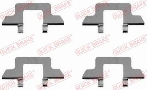 OJD Quick Brake 109-1242 - Комплектующие для колодок дискового тормоза autospares.lv