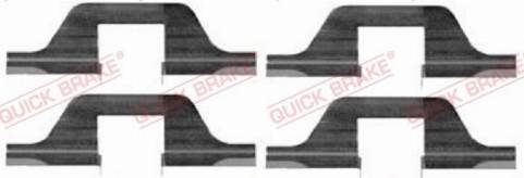 OJD Quick Brake 1091263 - Комплектующие для колодок дискового тормоза autospares.lv