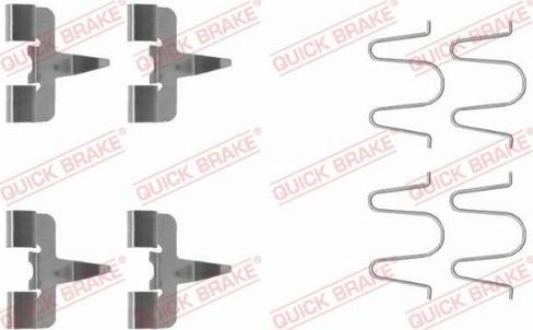 OJD Quick Brake 109-1207 - Комплектующие для колодок дискового тормоза autospares.lv