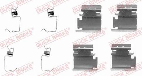 OJD Quick Brake 1091218 - Комплектующие для колодок дискового тормоза autospares.lv