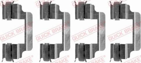 OJD Quick Brake 109-1231 - Комплектующие для колодок дискового тормоза autospares.lv