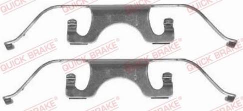 OJD Quick Brake 109-1224 - Комплектующие для колодок дискового тормоза autospares.lv