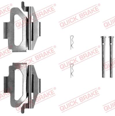 OJD Quick Brake 109-1225 - Комплектующие для колодок дискового тормоза autospares.lv