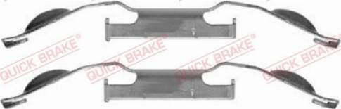 OJD Quick Brake 1091221 - Комплектующие для колодок дискового тормоза autospares.lv
