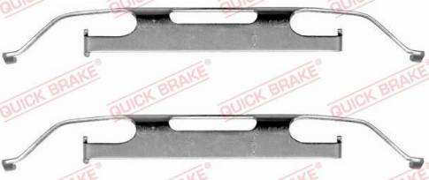 OJD Quick Brake 109-1223 - Комплектующие для колодок дискового тормоза autospares.lv