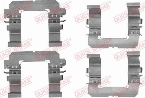 OJD Quick Brake 109-1756 - Комплектующие для колодок дискового тормоза autospares.lv