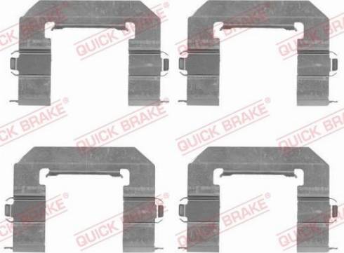 OJD Quick Brake 109-1761 - Комплектующие для колодок дискового тормоза autospares.lv