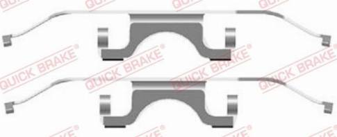 OJD Quick Brake 1091702 - Комплектующие для колодок дискового тормоза autospares.lv