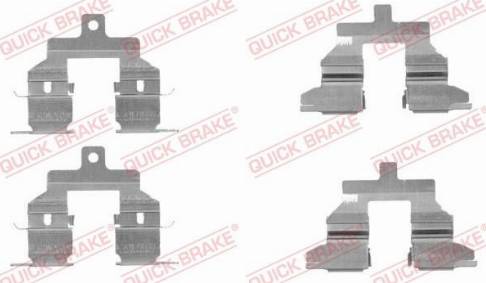 OJD Quick Brake 1091737 - Комплектующие для колодок дискового тормоза autospares.lv