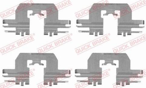 OJD Quick Brake 109-1724 - Комплектующие для колодок дискового тормоза autospares.lv