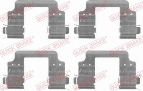 OJD Quick Brake 109-1728 - Комплектующие для колодок дискового тормоза autospares.lv