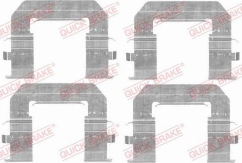 OJD Quick Brake 1091776 - Комплектующие для колодок дискового тормоза autospares.lv