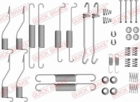 OJD Quick Brake 105-0852 - Комплектующие, барабанный тормозной механизм autospares.lv