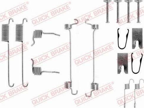 OJD Quick Brake 1050751 - Комплектующие, барабанный тормозной механизм autospares.lv