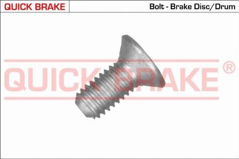 OJD Quick Brake 11671 - Болт, корпус скобы тормоза autospares.lv