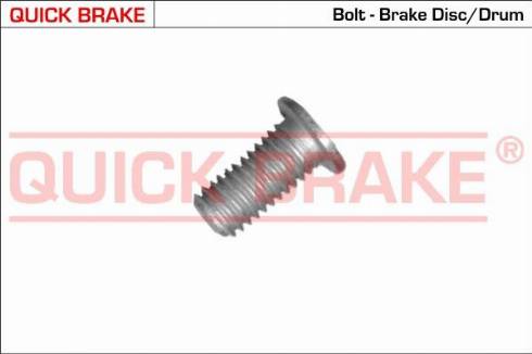 OJD Quick Brake 11672 - Болт, корпус скобы тормоза autospares.lv