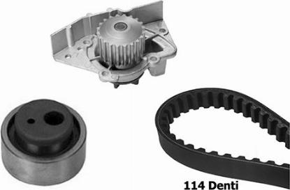 OMB KMB1053A - Водяной насос + комплект зубчатого ремня ГРМ autospares.lv