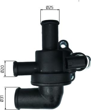 Omnicraft 2458119 - Термостат охлаждающей жидкости / корпус autospares.lv