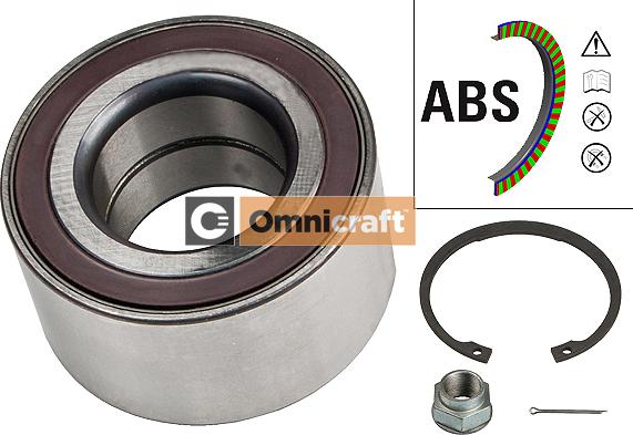 Omnicraft 2466960 - Подшипник ступицы колеса, комплект autospares.lv