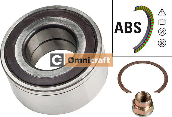 Omnicraft 2466917 - Подшипник ступицы колеса, комплект autospares.lv