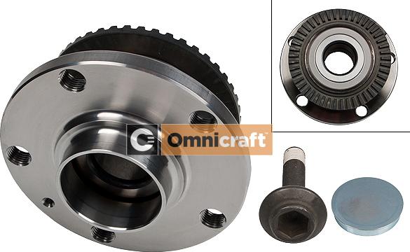 Omnicraft 2466446 - Подшипник ступицы колеса, комплект autospares.lv