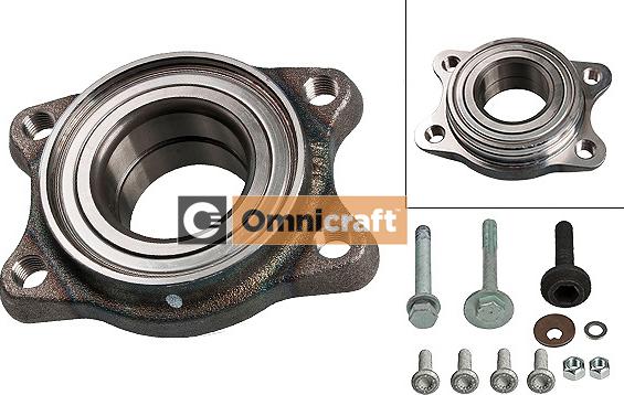 Omnicraft 2466442 - Подшипник ступицы колеса, комплект autospares.lv