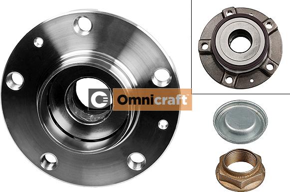 Omnicraft 2466412 - Подшипник ступицы колеса, комплект autospares.lv