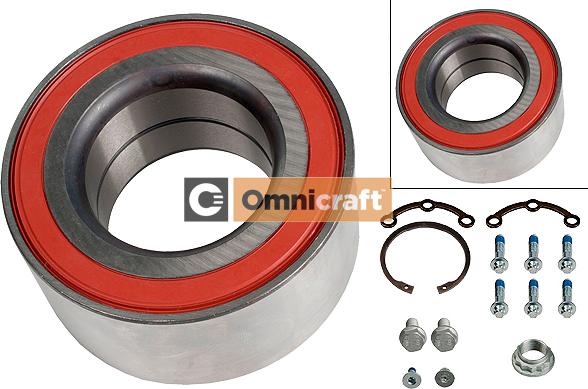 Omnicraft 2466539 - Подшипник ступицы колеса, комплект autospares.lv