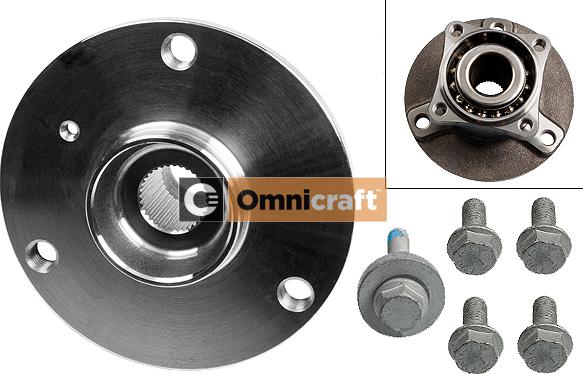 Omnicraft 2466531 - Подшипник ступицы колеса, комплект autospares.lv