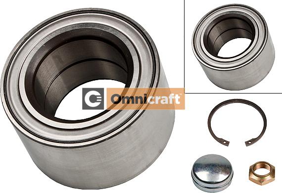 Omnicraft 2466618 - Подшипник ступицы колеса, комплект autospares.lv
