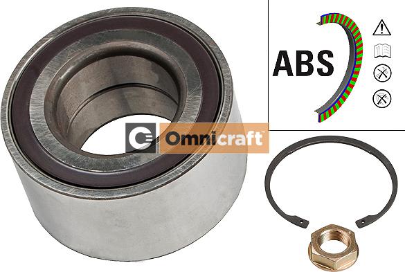 Omnicraft 2466863 - Подшипник ступицы колеса, комплект autospares.lv