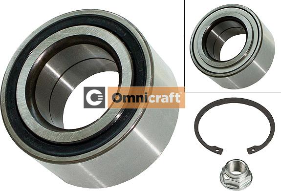 Omnicraft 2466814 - Подшипник ступицы колеса, комплект autospares.lv