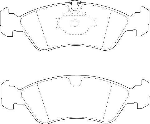 Omnicraft 2134998 - Тормозные колодки, дисковые, комплект autospares.lv