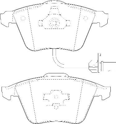 Omnicraft 2134992 - Тормозные колодки, дисковые, комплект autospares.lv