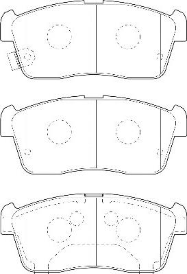 Omnicraft 2134950 - Тормозные колодки, дисковые, комплект autospares.lv