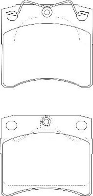 Omnicraft 2134968 - Тормозные колодки, дисковые, комплект autospares.lv