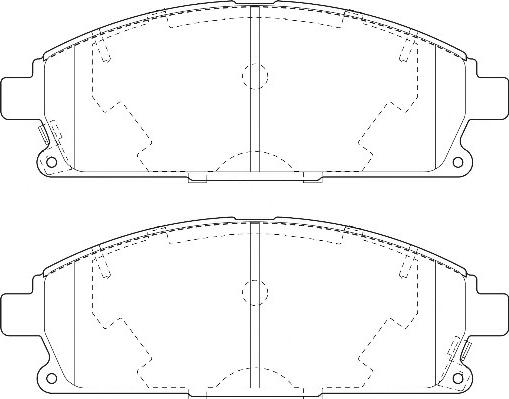 Omnicraft 2134984 - Тормозные колодки, дисковые, комплект autospares.lv