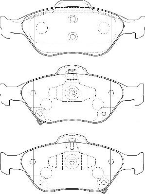 Omnicraft 2134928 - Тормозные колодки, дисковые, комплект autospares.lv