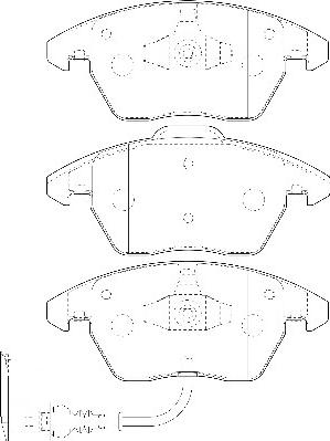 Omnicraft 2134844 - Тормозные колодки, дисковые, комплект autospares.lv