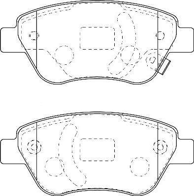 Omnicraft 2134846 - Тормозные колодки, дисковые, комплект autospares.lv