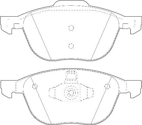 Omnicraft 2134858 - Тормозные колодки, дисковые, комплект autospares.lv