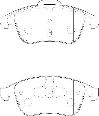 Omnicraft 2135006 - Тормозные колодки, дисковые, комплект autospares.lv