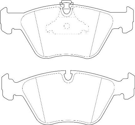 Omnicraft 2135000 - Тормозные колодки, дисковые, комплект autospares.lv