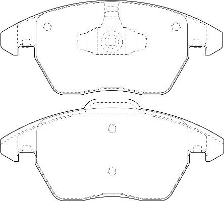 Omnicraft 2135008 - Тормозные колодки, дисковые, комплект autospares.lv