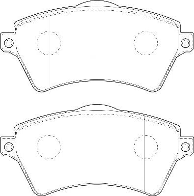 Omnicraft 2135034 - Тормозные колодки, дисковые, комплект autospares.lv