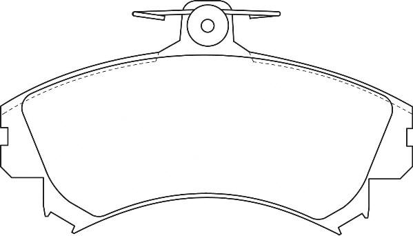 Omnicraft 2135031 - Тормозные колодки, дисковые, комплект autospares.lv