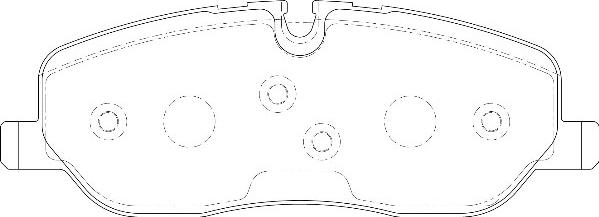 Omnicraft 2135026 - Тормозные колодки, дисковые, комплект autospares.lv